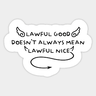 Lawful Good Sticker